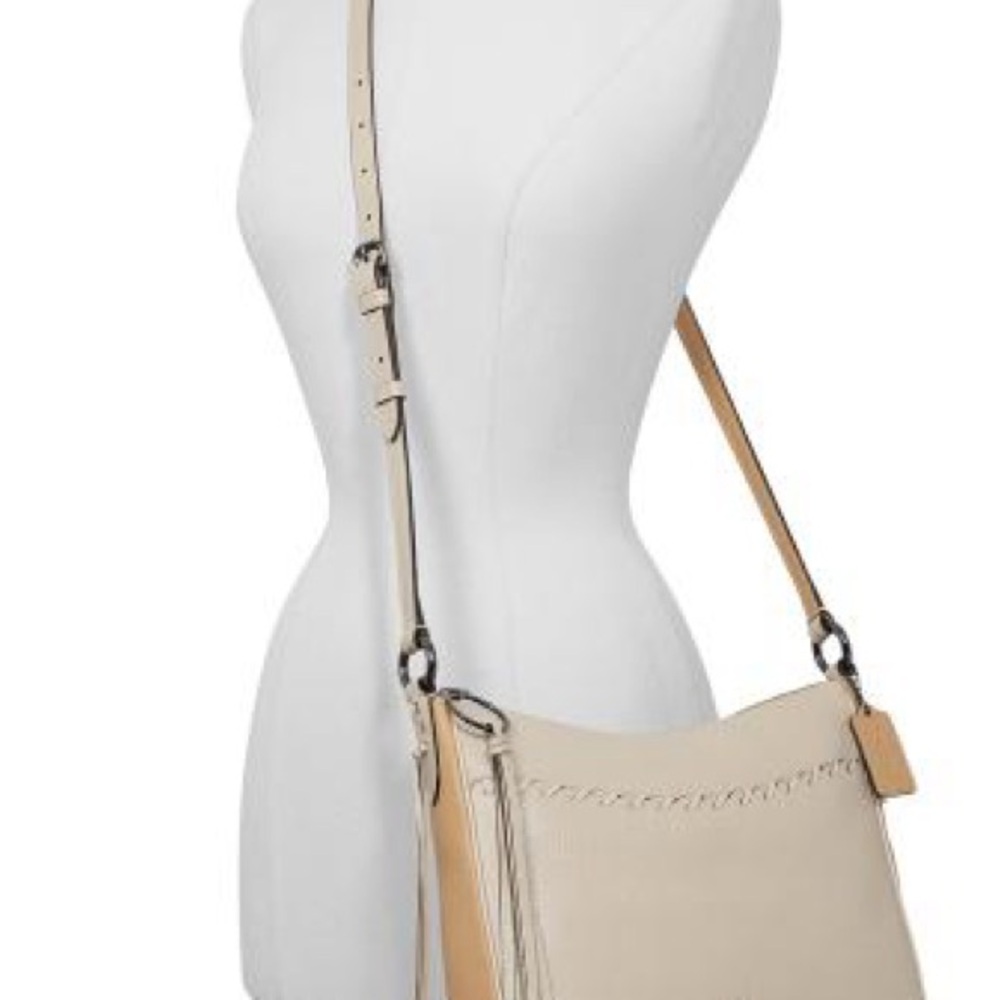 Coach Cream Whipstitch Shoulder Bag - Picture 3 of 10
